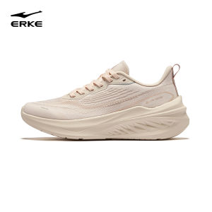 Womens Running Shoes Erke Spring 2025 Shock Absorption Wear-Resistant Soft Bottom High Rebound Sports Shoes Casual Step