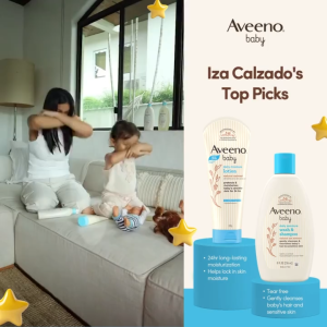 Aveeno Baby Daily Wash & Shampoo 100ml + Daily Moisture Lotion 100g