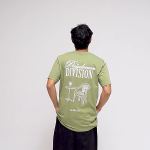 House of Smith Kaos Pria Lengan Pendek - La Reverie Tshirt Sage Green - T Shirt