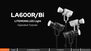 Godox Litemons LA600R / LA600Bi K1 600W RGB / Bi-Color LED Monolight Bowens S Mount with Onboard DMX. Bluetooth App Control AC / DC Power Up to 14 Special Lighting Effects Max 60m Range for Studio Lighting and Equipment