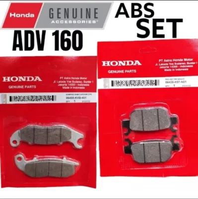 HONDA ADV 160 BRAKE PAD SET FRONT AND REAR GENUINE PARTS (ABS)