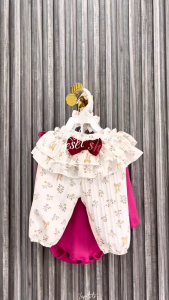 Mybee Baju Bayi Setelan Lucu Oneset Shopia 0-18 Bulan