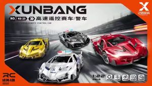 ND THAILAND รถตำรวจ รถบังคับวิทยุ(มี 2 สี 2 แบบให้เลือก) XUNBANG POLICE CAR NO.KS-24/25Y