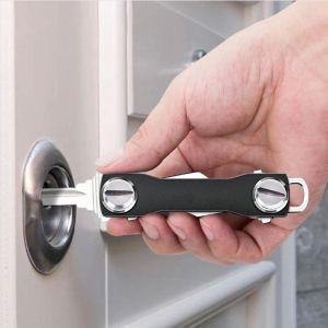 Móc Chìa Khóa Thông Minh Mini Nhỏ Gọn Kim Loại Đựng Chìa Khóa Nhôm Tổ Chức Kẹp Để Nhà Ngoài Trời Lưu Trữ Trang Trí Móc Khóa