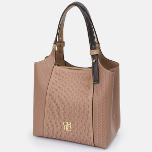 กระเป๋าถือผู้หญิงแบรนด์หรูหราทันสมัย ดีไซน์พิมพ์ลายตัวอักษร ความจุเยอะ ใช้ได้หลากหลาย