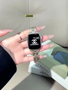 New Starlight Metal Bracelet For Apple Watch Band 12 11 10 9 8 7 6 4 5 Women Strap For IWatch Ultra 49mm 38 40 41 42 44 45 46mm