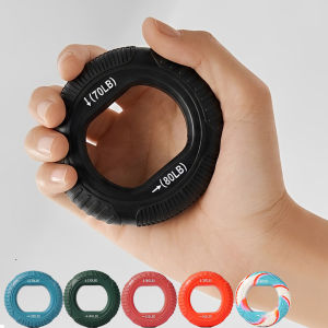 Silicone Hand Grip Strengtheners Fingers Grip Rings Adjustable Resistance Hand Wrist Exercise Increase Muscle Strength Training
