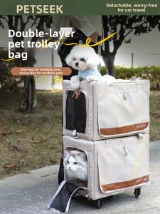 PETSEEK | Durable Dual-layer Portable and Breathable Pet Carrier