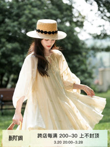 Raspberry Matures คอวี ปัก เดรส ฝรั่งเศส พรางหุ่น ตุ๊กตา กระโปรง ผู้หญิง ฤดูร้อน ใหม่ Lenzing Rayon Fiber มีเข็มขัด ทรงเอ เดรส