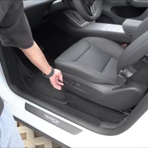 Tesla Model YL 6 Chỗ ngồi/Y Juniper Tấm Bảo Vệ Bảng Điều Khiển Trung Tâm Bên Hông Chống Đá Bằng Da Cho Xe Bảo Vệ Nội Thất Xe