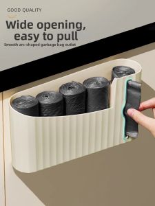youqin | Easy-access Trash Bag Storage Box for Kitchen Wall