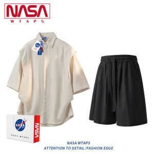 NASA WTAPS | Vintage Look Linen-Effect Short Sleeve Mens Shirt