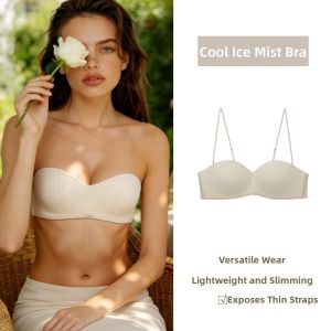 GAINREEL | Gather Support Plunge Semi-Cup No-Show Seamless Detachable Straps Bra
