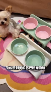 GREENPETS Food Feeders Pet Cat Double Bowls Feeder Adjustable Height Cats Dogs Drinker Water Bowl Dish Elevated Feeding Kitten Supplies