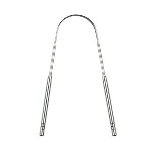 Stainless Steel Tongue Scrapers Tongues Cleaner for Adults Kids Portable Tongue Coating Remove Brush Personal Oral Hygiene Care