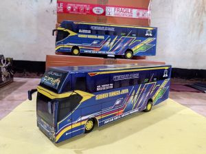 miniatur bus  STJ terbaru viral TELOLET basuri hanya full variasi lampu led 20/30pcs
