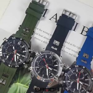 Sanda | SANDA 6162  Display Wristwatches Mens Electronic Watch Creative Sports Waterproof Luminous Chronograph Pointer Digital Dual