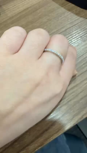 Poh Heng Jewellery 18K White Gold Diamond Band Classic Ring