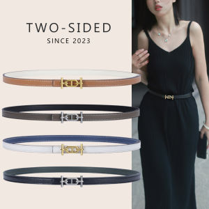 Real Leather Belt Womens Summer Halter Dress Skirt Waist Decoration Kelly Belt Pants Belt Fashionable Alloy Buckle Soft Surface