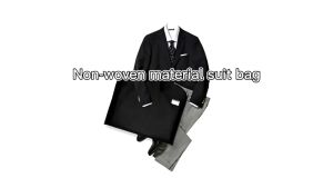100cm/120cm Black Suit Garment Bags Portable Suit Garment Bag Formal Dress Storage Zip Bag