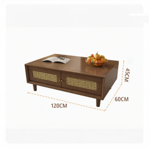 FANLUOWEI | Living Room Storage TV Cabinet and Coffee Table Set Retro Style