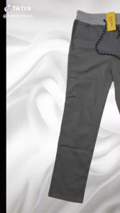 Celana Cinos Pria Dewasa Full Length Pinggang Alami Warna Solid