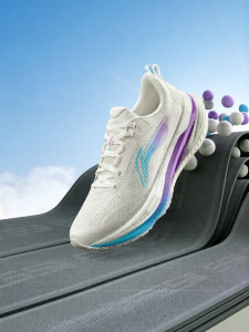 Li-Ning | Giày Chạy Bộ Thoáng Khí Đệm Sốc Dày và Nhẹ