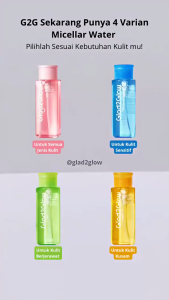 Glad2Glow Micellar Water Glad2Glow Series - Glad 2 Glow Pembersih Makeup
