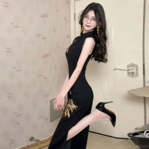 CHANGTONG | Chinese Style Audrey Fashion Slim Fit Long Dress