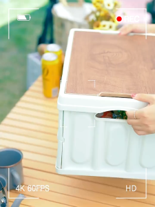 Mountpeak  กล่องตั้งแคมป์ กล่องแคมปิ้ง กล่องเก็บของพับได้30L-56L ออกแบบด้ามจับให้พกพาสะดวก ความจุขนาดใหญ่