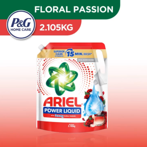 Ariel POWER Liquid Laundry Detergent with Downy Floral Passion REFILL PACK - 2.105L (2.105 KG)