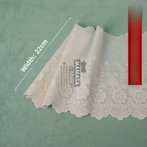 High Quality Pure Cotton Black And White Lace Edging Embroidery Apparel Accessories Wedding Dress Material Bedding Fabric