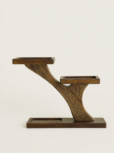 JIXIANSHENG | Walnut Wood Chinese Style Dessert Display Stand