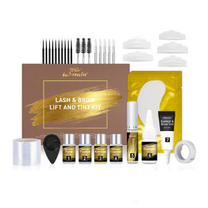 ชุดยกขนตาและคิ้ว Lakerain พร้อมสี ชุดดัดขนตาและคิ้วแบบถาวร ติดทนนาน สำหรับผู้หญิง