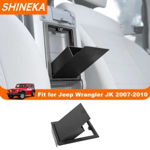SHINEKA Car Center Console Armrest Box Storage Box for Jeep Wrangler JK 2007 2008 2009 2010 Interior Accessories