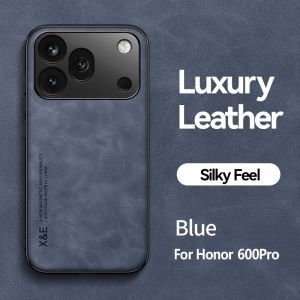 szhaiyu | For Honor 600 Pro Cases PU Leather Car Magnetic Holder Silicone Phone Case For Honor 600 Pro Shockproof Protection Cover