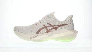 ASICS Men NOVABLAST 6 Running Shoes in Rose Dust/Illuminate Yellow