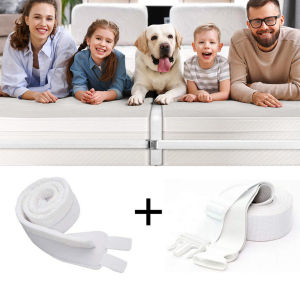 Adjustable Bed Bridge Connector Twin to King Converter Kit Mattress Connector with Ties for Bed