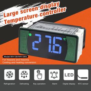 juan juan | LCD Display Thermostat Switch AC115/230V Dual Voltage Temperature Controller NTC Probe Heating Cooling Thermometer Regulator