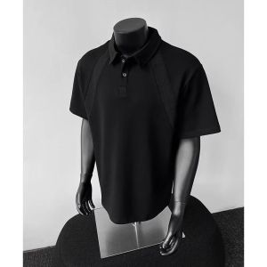 Áo Thun Polo Tay Ngắn Cỡ Lớn 300 Pound Mùa Hè Cho Nam Và Nữ Áo Sơ Mi Cổ Polo Tay Lửng Chất Liệu Cotton Dáng Rộng Thường Ngày