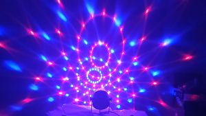 ไฟดิสโก้เทค มีแบตในตัว ไฟเทค ไฟปาร์ตี้ พร้อมลำโพง MP3 ไฟเต้นตามจังหวะเพลง LED Magic Ball Light SB1495