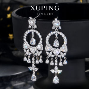 XUPING | Hoa Tai Sang Trọng Thanh Lịch Đính Vi Mô Có Tassel