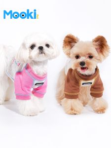 Mooki Pet Dog Sweatshirt Small Dogs Yorkie Bichon Teddy Pet Clothes Warm Durable Casual Style for Outdoor Daily Use