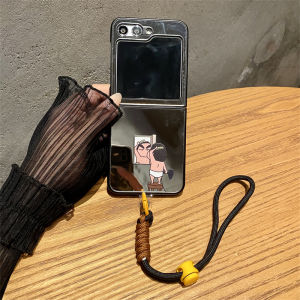 Creative Cartoon Comb Head Coloring Pencil Samsung ZFlip7FE Phone Case Foldable Screen ZFlip6/5 Mirror Protection Cover Cute W25Flip Personalized Flip Cover