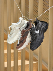 Thick Sole Color Block Travel Trendy Womens Sport Shoes