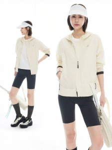 UPF50+ Cool Feel Stretchable Womens Sunscreen Jacket