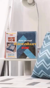 USHOP Kintakun Dluxe Sprei 140x200 Tinggi 25 Cm MOTIF Double Karet Anti Geser Bahan Microtex Disperse Sarung Guling Sudah Terpasang