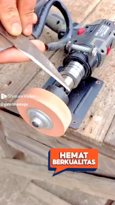 Batu Asah Gerinda 3 Inch Poles Mini Dengan bracket Dudukan Stand Holder Mesin Bor Drat Panjang