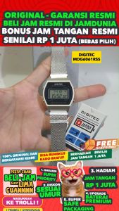 JAM TANGAN DIGITEC ORIGINAL - JAM DIGITEC MDG-6061RSS JAM DIGITEC MDG6061 JAM DIGITEC 6061 JAM DIGITEC MDG6061RSS - Women - Stainless Steel - Silver - Diameter 3.5 CM - Jamdunia / Jam dunia JD18 JAM TANGAN WANITA JAM WANITA JAM TANGAN ANTI AIR # S003