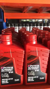Petron Sprint 4T SR100 Mono-Grade Motorcycle Engine Oil SAE 40 1L Honda Oil